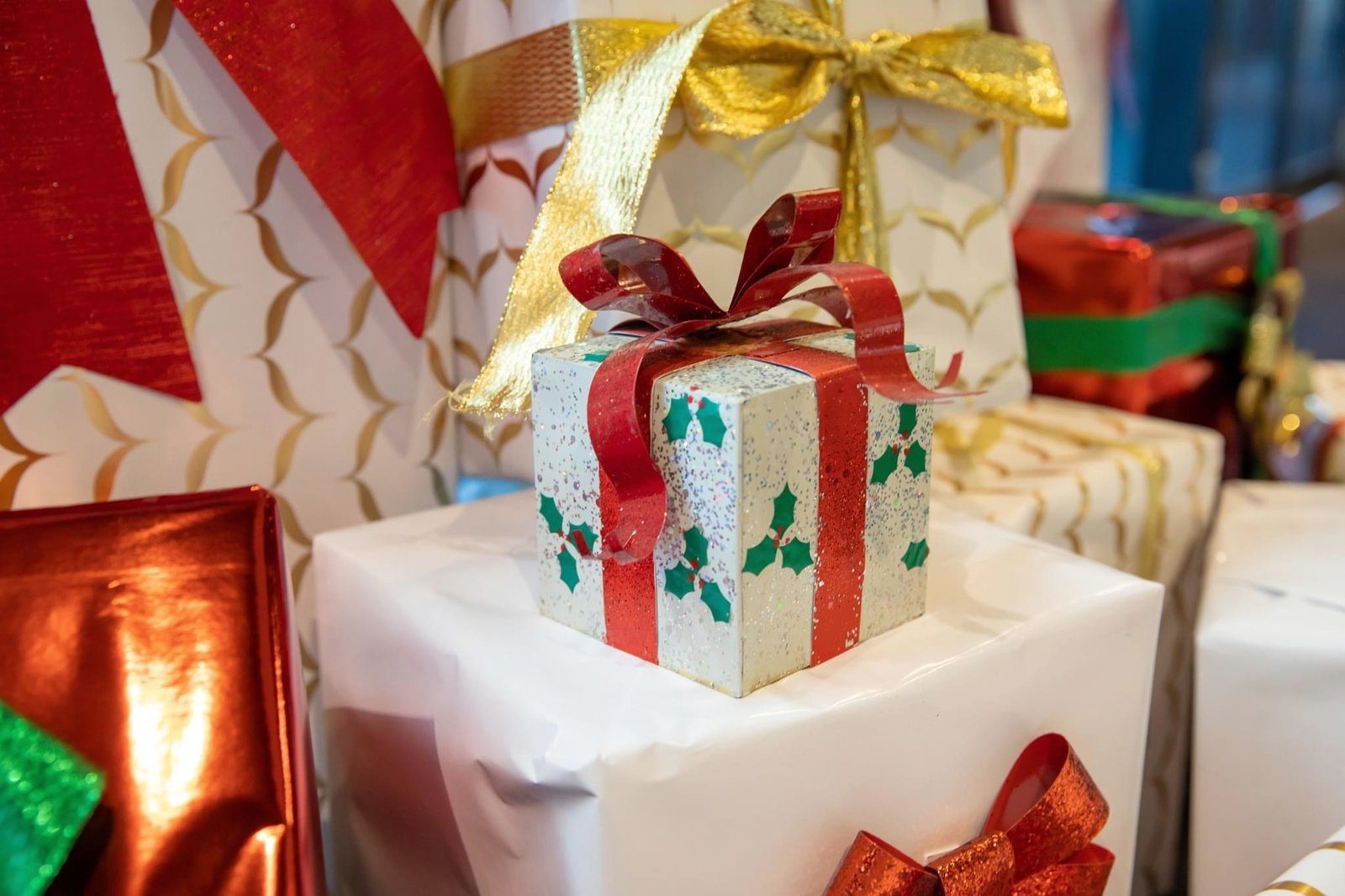 Wrapped corporate gift boxes prepared by GD Events Group